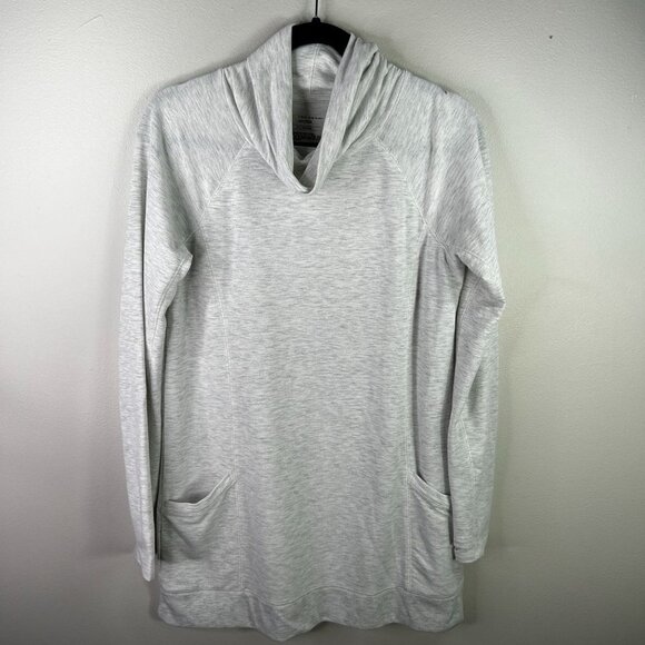 Womens mock neck cream athletic pullover tunic size medium - Picture 1 of 5